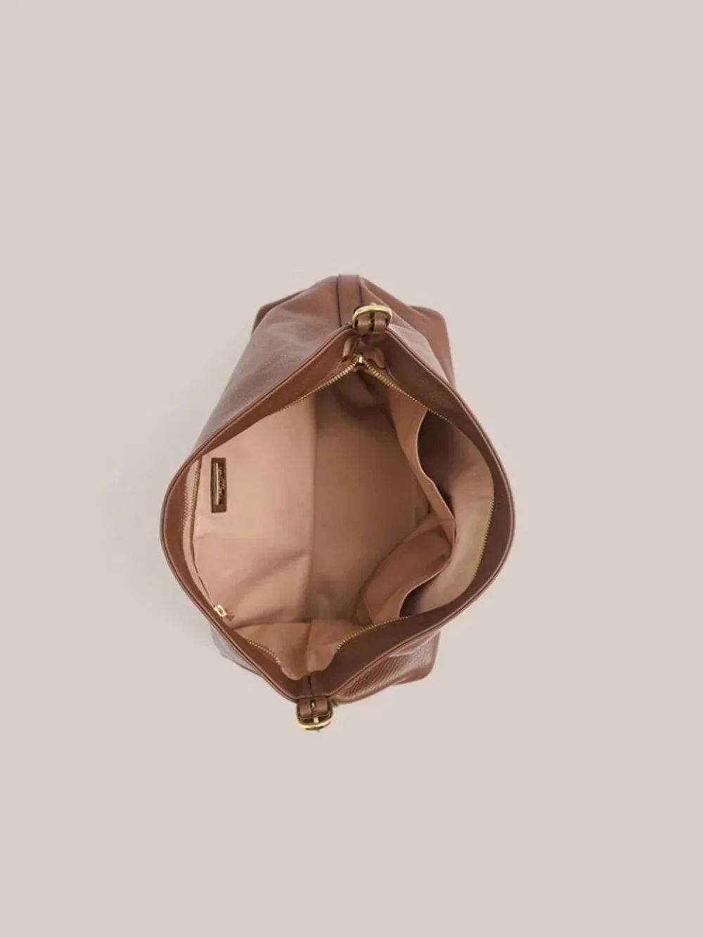 Vestirsi Serena Mocha Leather Hobo Bag
